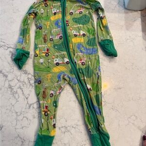 Little Sleepies Green fairway fun  Print